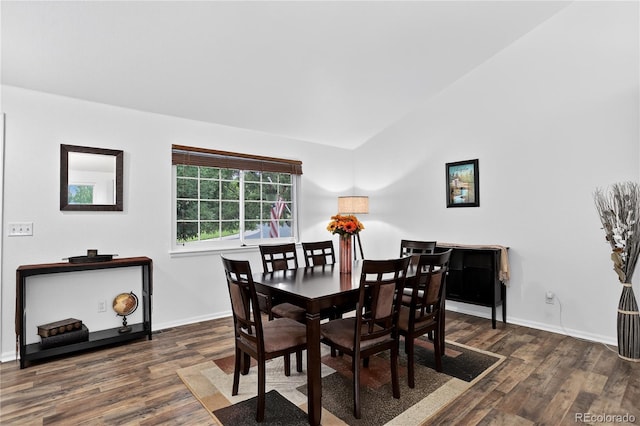 5337 S Ukraine Way, Aurora, CO 80015 - dining room featuring wood finished floors and lofted ceiling