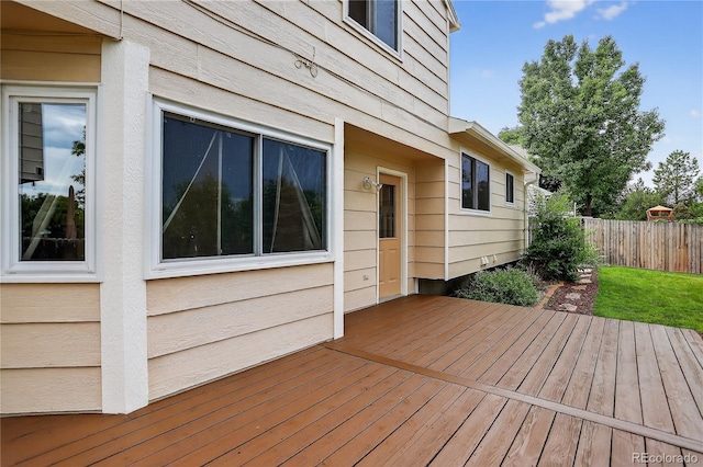 5337 S Ukraine Way, Aurora, CO 80015 - view of wooden terrace