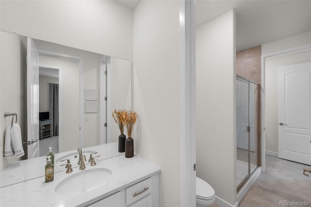 8782 S Wenatchee Ct, Aurora, CO 80016 - full bathroom featuring vanity and a stall shower