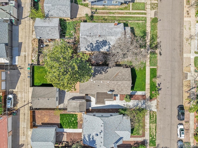 aerial view of residential area