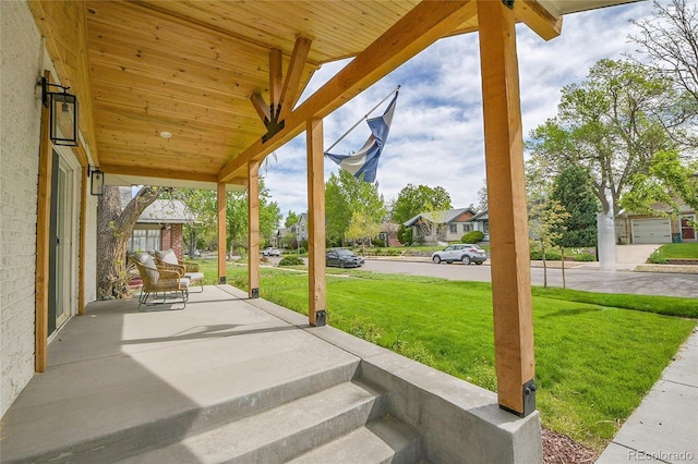 view of patio / terrace featuring a porch