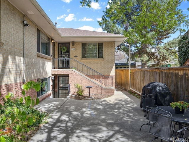 746 Birch St, Denver, CO 80220 - view of patio / terrace featuring stairs and fence