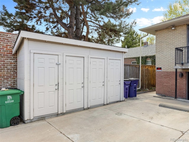 746 Birch St, Denver, CO 80220 - view of shed featuring fence