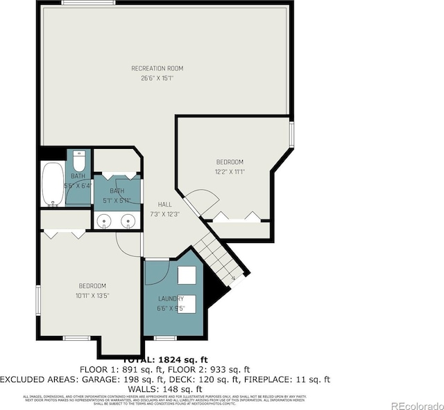 16724 E Hialeah Ave, Centennial, CO 80015 - view of floor plan / room layout