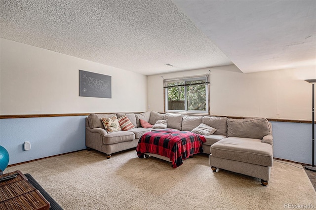 16724 E Hialeah Ave, Centennial, CO 80015 - living room with carpet floors and a textured ceiling