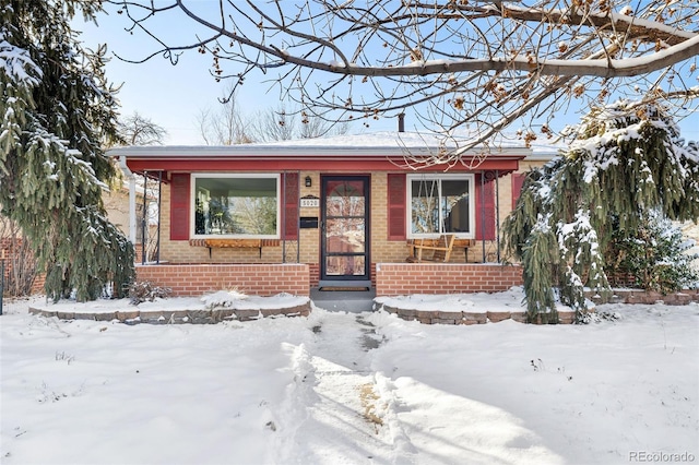 view of front of home