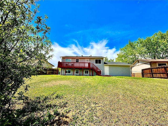 8820 Cody St, Broomfield, CO 80021 - rear view of property featuring stairway and a wooden deck