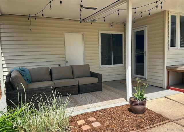 1370 S Hudson St, Denver, CO 80222 - view of patio with an outdoor living space