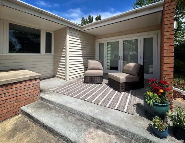 1370 S Hudson St, Denver, CO 80222 - view of patio featuring french doors