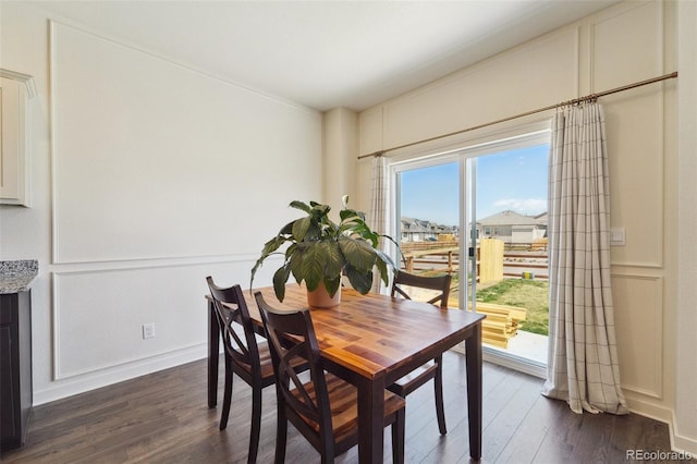 2226 Monte Vista St, Fort Lupton, CO 80621 - dining room with dark wood-style flooring and baseboards