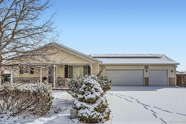 ranch-style house with a garage