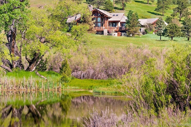 28267 Meadowlark Dr, Golden, CO 80401 - aerial view of property and surrounding area featuring a large body of water