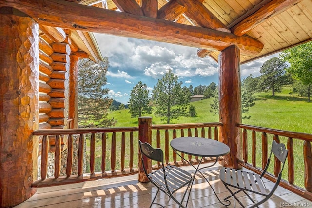 28267 Meadowlark Dr, Golden, CO 80401 - view of wooden deck
