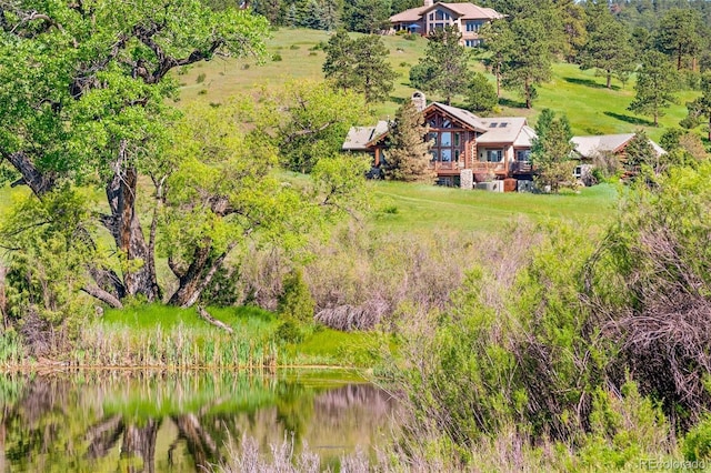 28267 Meadowlark Dr, Golden, CO 80401 - view from above of property with a large body of water