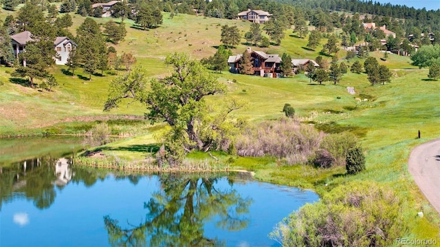 28267 Meadowlark Dr, Golden, CO 80401 - view from above of property featuring a large body of water