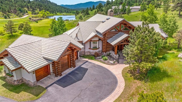 28267 Meadowlark Dr, Golden, CO 80401 - view from above of property featuring a water and mountain view