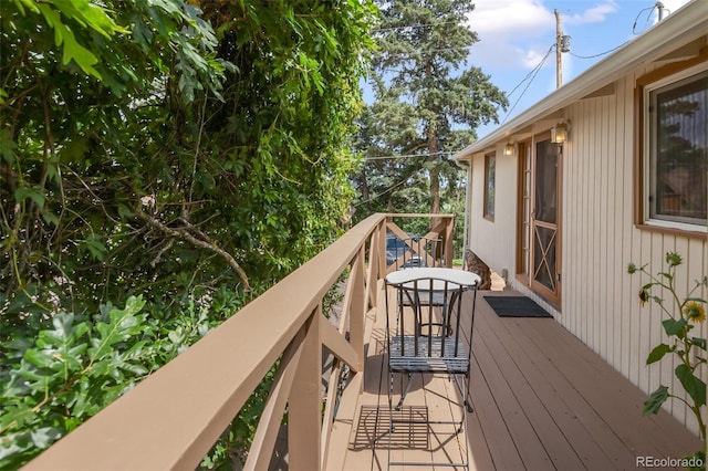 426 Corona Ave, Palmer Lake, CO 80133 - view of wooden terrace