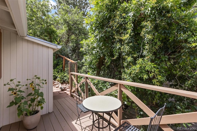 426 Corona Ave, Palmer Lake, CO 80133 - view of wooden terrace