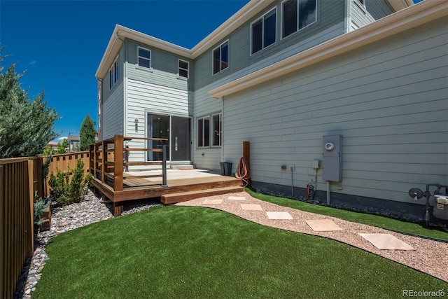9781 Dunning Cir, Highlands Ranch, CO 80129 - back of house with a deck