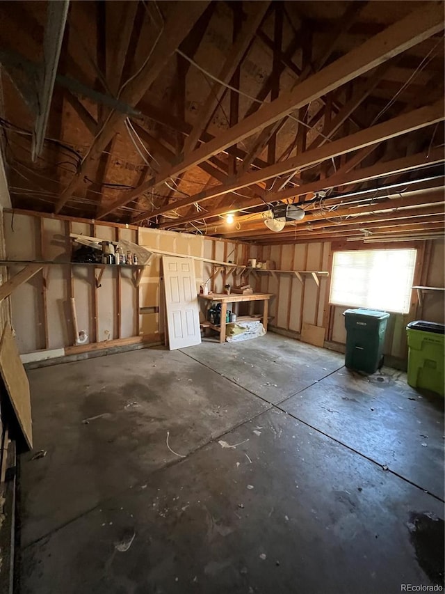 misc room featuring concrete flooring