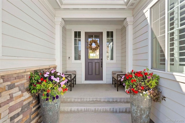 4142 Saltbrush Ct, Loveland, CO 80538 - doorway to property with a porch