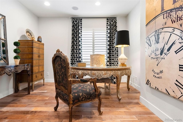 4142 Saltbrush Ct, Loveland, CO 80538 - home office featuring recessed lighting and light wood-style floors