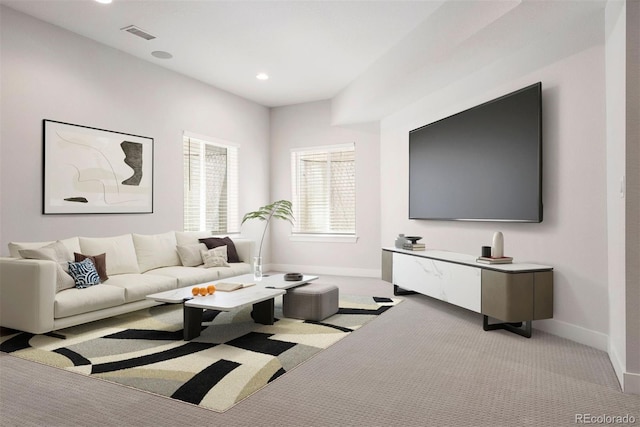 4142 Saltbrush Ct, Loveland, CO 80538 - living area with light carpet and recessed lighting