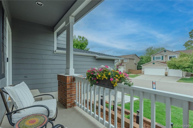 9884 Sydney Ln, Highlands Ranch, CO 80130 - covered porch with a residential view