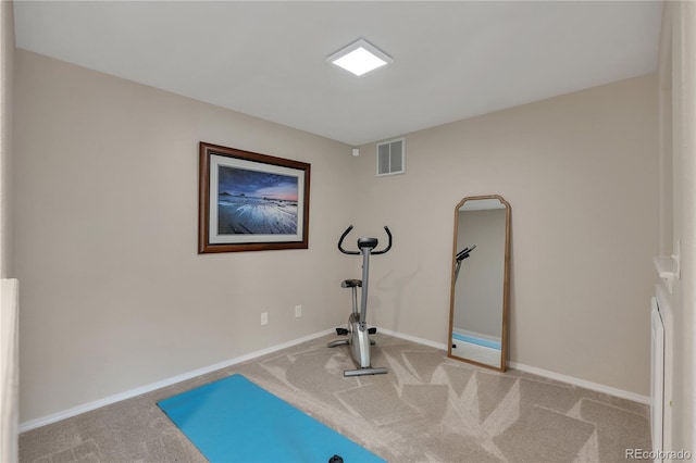 9884 Sydney Ln, Highlands Ranch, CO 80130 - workout room featuring carpet and baseboards