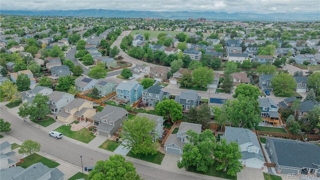9884 Sydney Ln, Highlands Ranch, CO 80130 - aerial view of residential area with a mountainous background