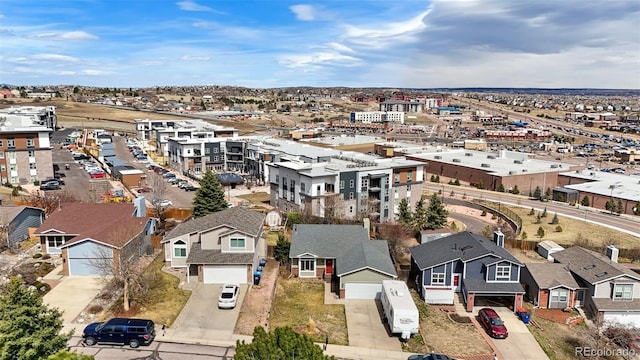 birds eye view of property featuring a residential view