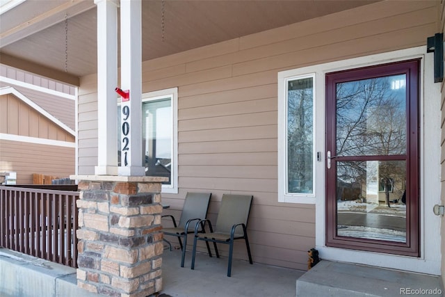 view of patio / terrace with covered porch