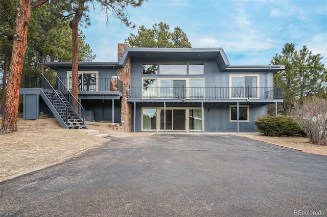 exterior space featuring a wooden deck