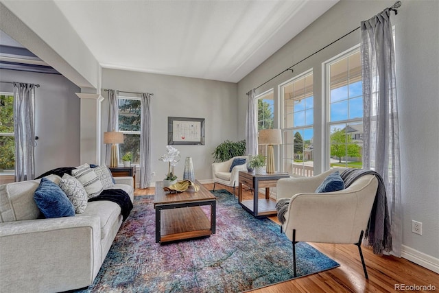 581 Stonemont Dr, Castle Pines, CO 80108 - living room with wood finished floors and baseboards