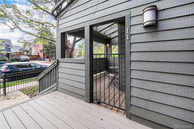 2 Acoma St Unit 11, Denver, CO 80223 - view of wooden deck