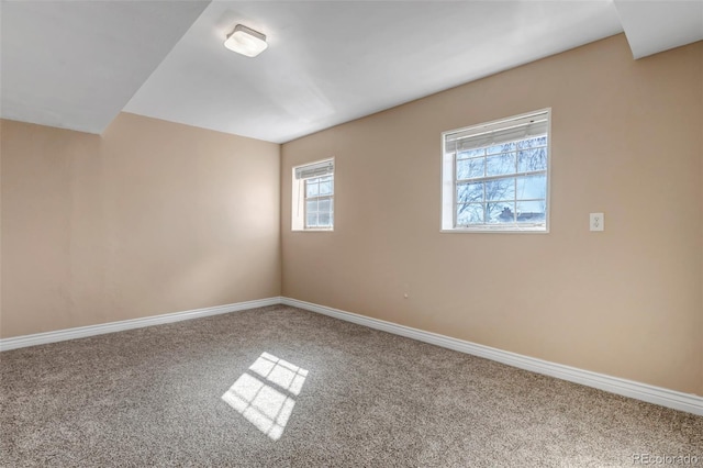 view of carpeted empty room