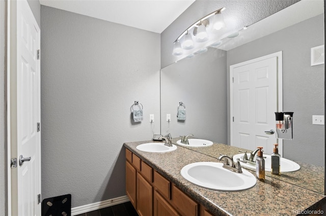 bathroom featuring vanity