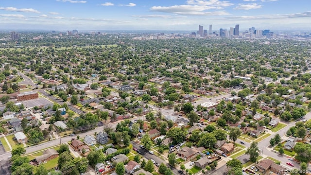 3429 N Adams St, Denver, CO 80205 - aerial view of property's location featuring nearby urban area