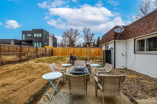 view of patio / terrace with a fenced backyard