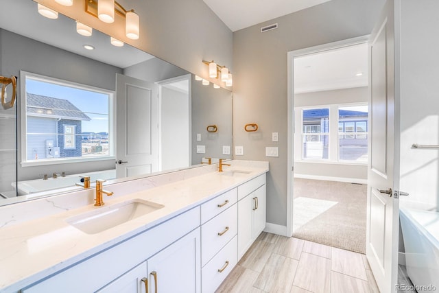 bathroom with vanity