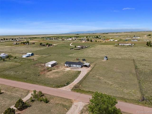 1134 Buffalo Run Rd, Calhan, CO 80808 - aerial view of sparsely populated area with a mountainous background