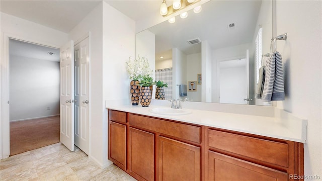 bathroom with vanity