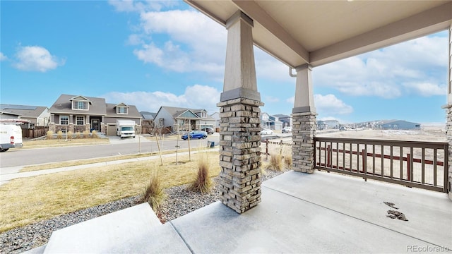 view of patio with covered porch