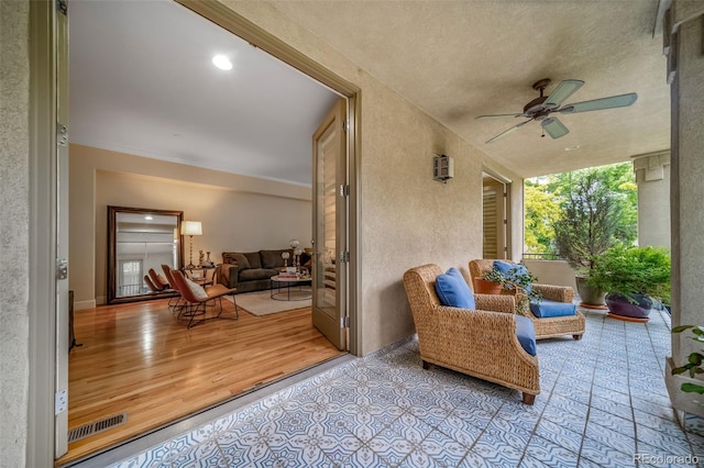 581 Garfield St, Denver, CO 80206 - view of patio / terrace featuring a ceiling fan