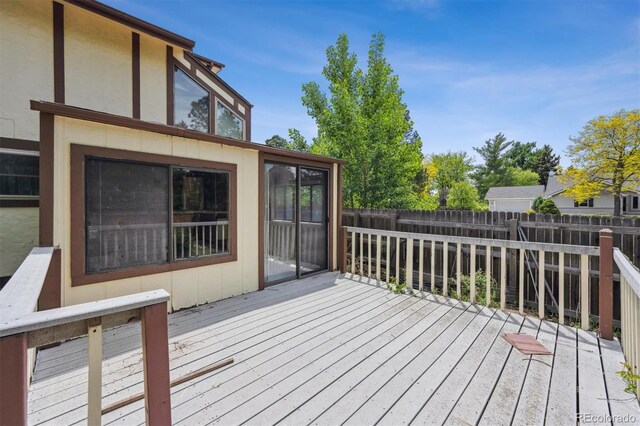 4855 S Joplin St, Aurora, CO 80015 - view of wooden terrace