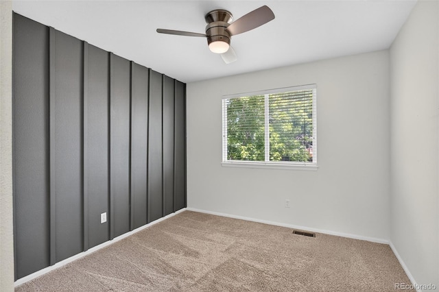 4535 Hunterwood Dr, Highlands Ranch, CO 80130 - carpeted spare room featuring a ceiling fan and baseboards