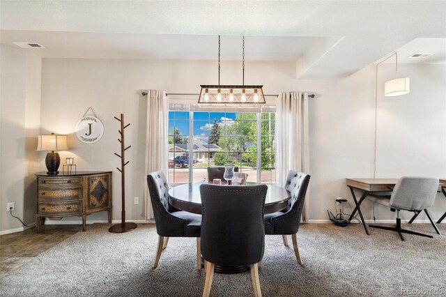 5302 Canadian Rose Vw, Colorado Springs, CO 80916 - dining space with baseboards and carpet flooring