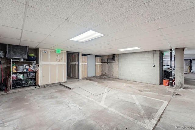 1648 S Cole St Unit A2, Lakewood, CO 80228 - basement featuring a paneled ceiling