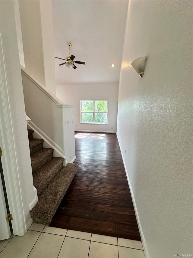 15555 E 40th Ave Unit 11, Denver, CO 80239 - hall featuring stairs and wood finished floors