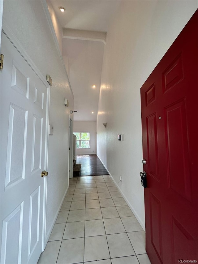 15555 E 40th Ave Unit 11, Denver, CO 80239 - foyer with light tile patterned floors and baseboards